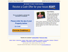 Tablet Screenshot of cash4yourhouse-asap.com